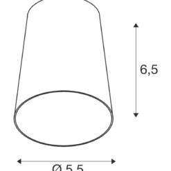 SLV 1008222 PURI 2.0 Cone Leuchtenschirm 6.5cm bronze