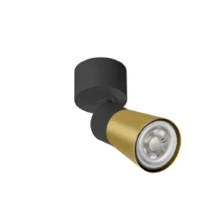 SLV 1008289 PURI 2.0 Cone Wand- und Deckenleuchte 1-flammig schwarz gold GU10