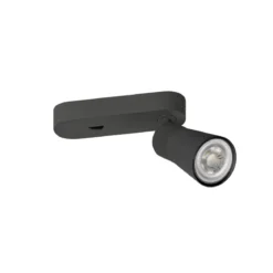 SLV 1008300 PURI 2.0 Cone Wand- und Deckenleuchte Schalter schwarz GU10