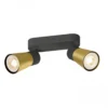 SLV 1008366 PURI 2.0 Cone Wand- und Deckenleuchte long 2-flammig schwarz gold GU10