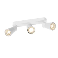 SLV 1008326 PURI 2.0 Cone Wand- und Deckenleuchte long 3-flammig weiß GU10