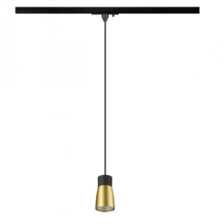 SLV 1008263 PURI 2.0 Dome 1-Phasen Pendelleuchte GU10 max. 6W schwarz gold