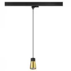 SLV 1008282 PURI 2.0 Dome 3-Phasen Pendelleuchte GU10 max. 6W schwarz gold