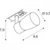 SLV 1008252 PURI 2.0 Dome 1-Phasen Spot GU10 max. 6W weiß