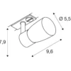 SLV 1008253 PURI 2.0 Dome 1-Phasen Spot GU10 max. 6W grau