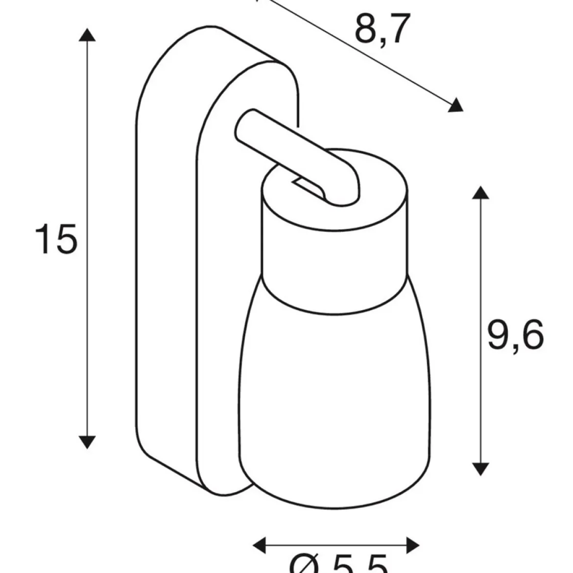 SLV 1008306 PURI 2.0 Dome Wand- und Deckenleuchte Schalter weiß GU10