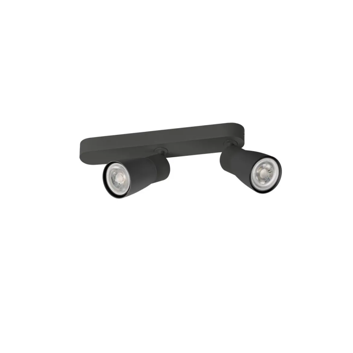 SLV 1008316 PURI 2.0 Dome Wand- und Deckenleuchte 2-flammig schwarz GU10