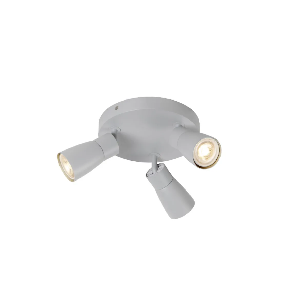 SLV 1008343 PURI 2.0 Dome Wand- und Deckenleuchte rund 3-flammig grau GU10