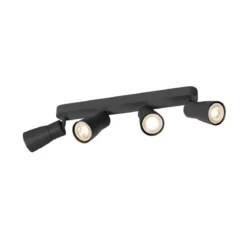 SLV 1008352 PURI 2.0 Dome Wand- und Deckenleuchte long 4-flammig schwarz GU10