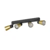 SLV 1008353 PURI 2.0 Dome Wand- und Deckenleuchte long 4-flammig schwarz gold GU10