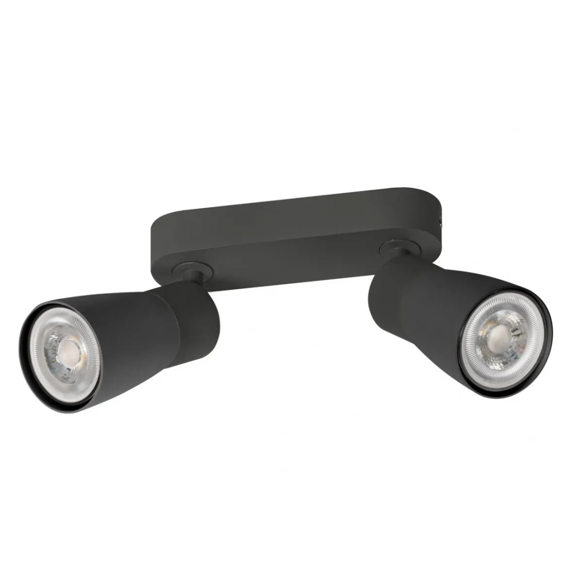 SLV 1008369 PURI 2.0 Dome Wand- und Deckenleuchte long 2-flammig schwarz GU10