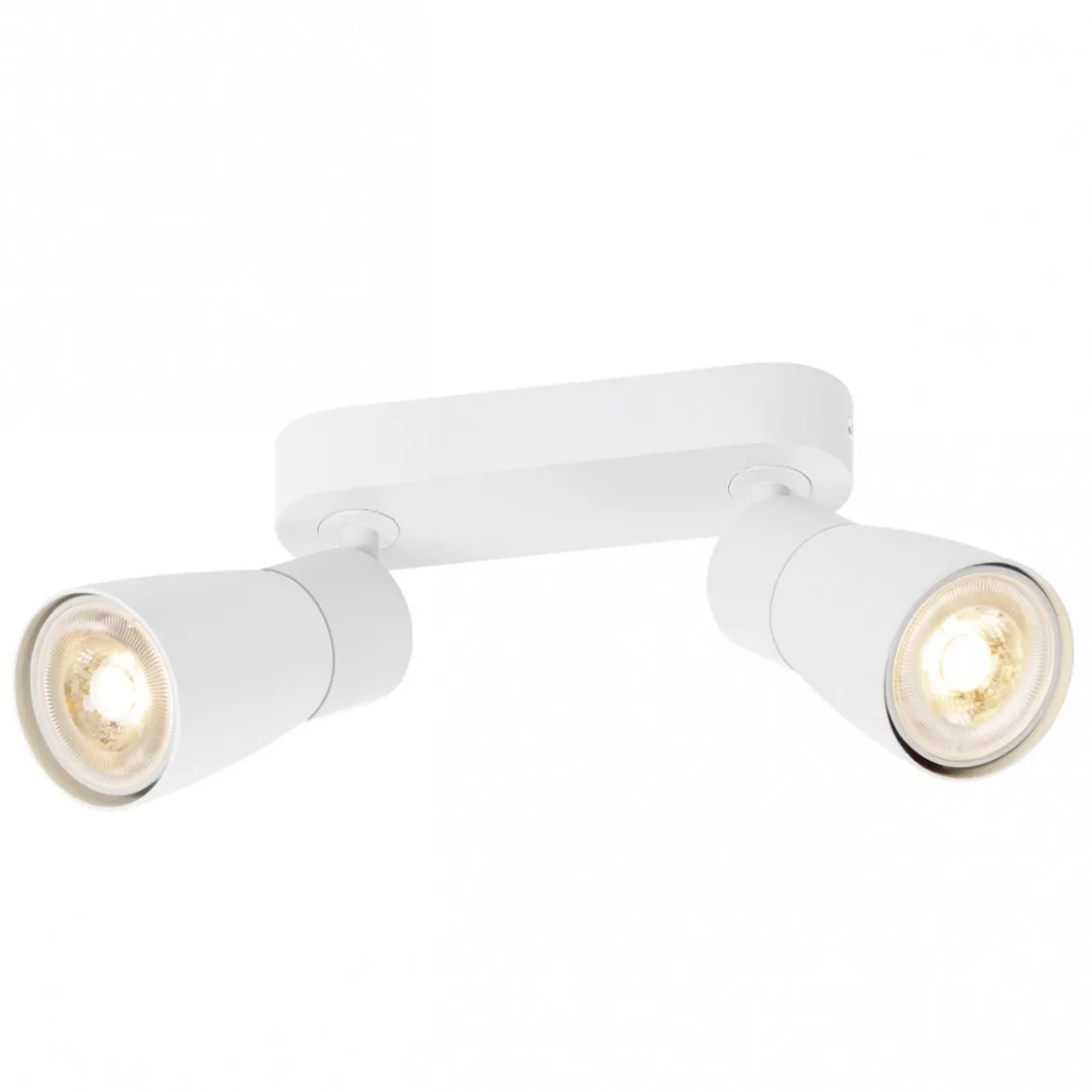 SLV 1008371 PURI 2.0 Dome Wand- und Deckenleuchte long 2-flammig weiß GU10
