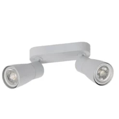 SLV 1008372 PURI 2.0 Dome Wand- und Deckenleuchte long 2-flammig grau GU10
