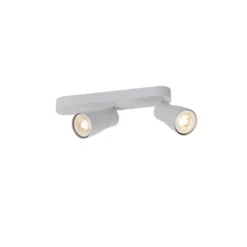 SLV 1008319 PURI 2.0 Dome Wand- und Deckenleuchte 2-flammig grau GU10