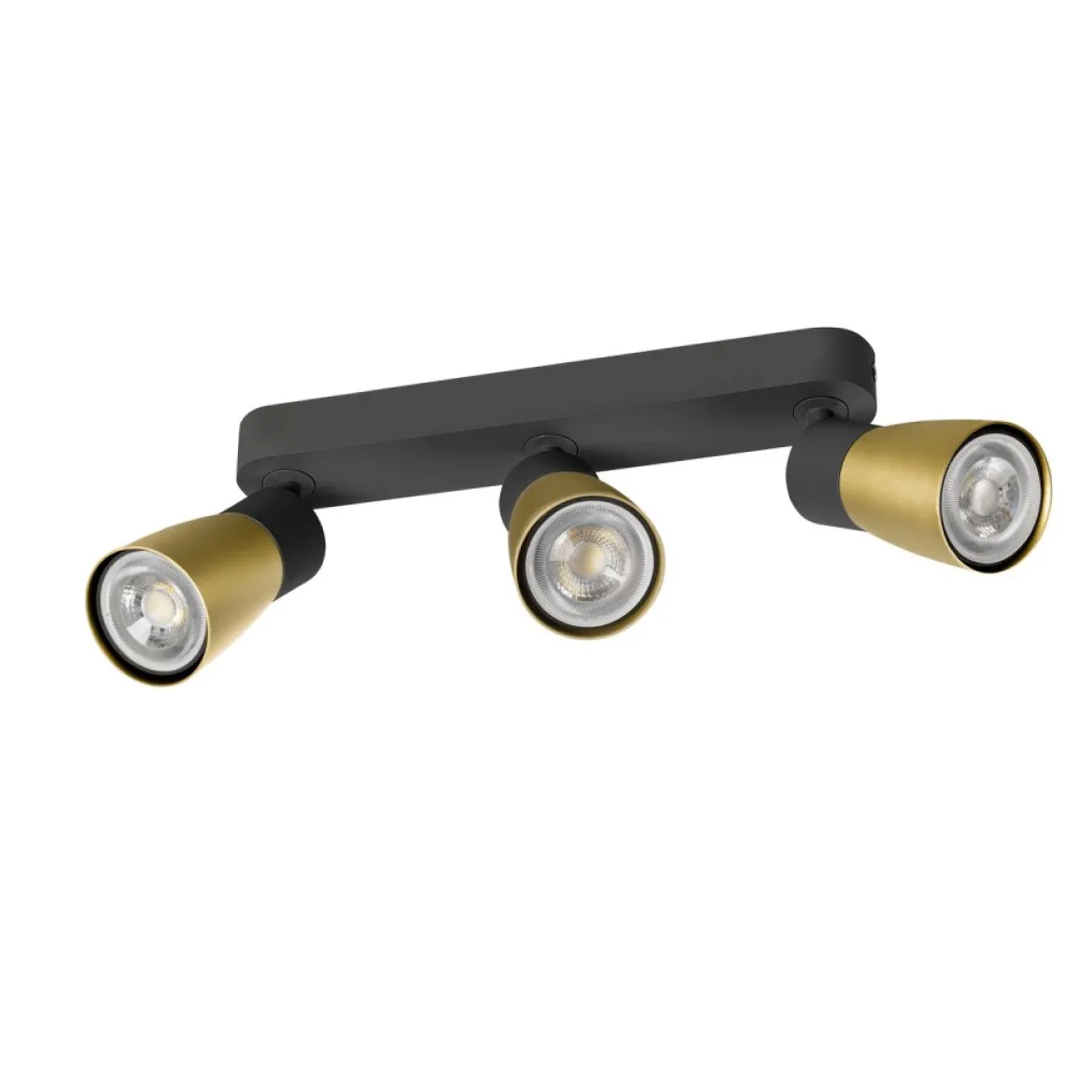 SLV 1008329 PURI 2.0 Dome Wand- und Deckenleuchte long 3-flammig schwarz gold GU10