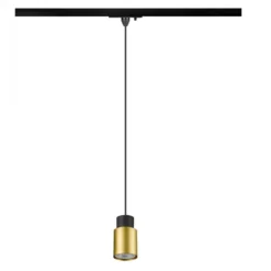 SLV 1008255 PURI 2.0 Tube 1-Phasen Pendelleuchte GU10 max. 6W schwarz gold