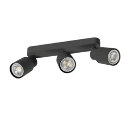 SLV 1008320 PURI 2.0 Tube Wand- und Deckenleuchte long 3-flammig schwarz GU10