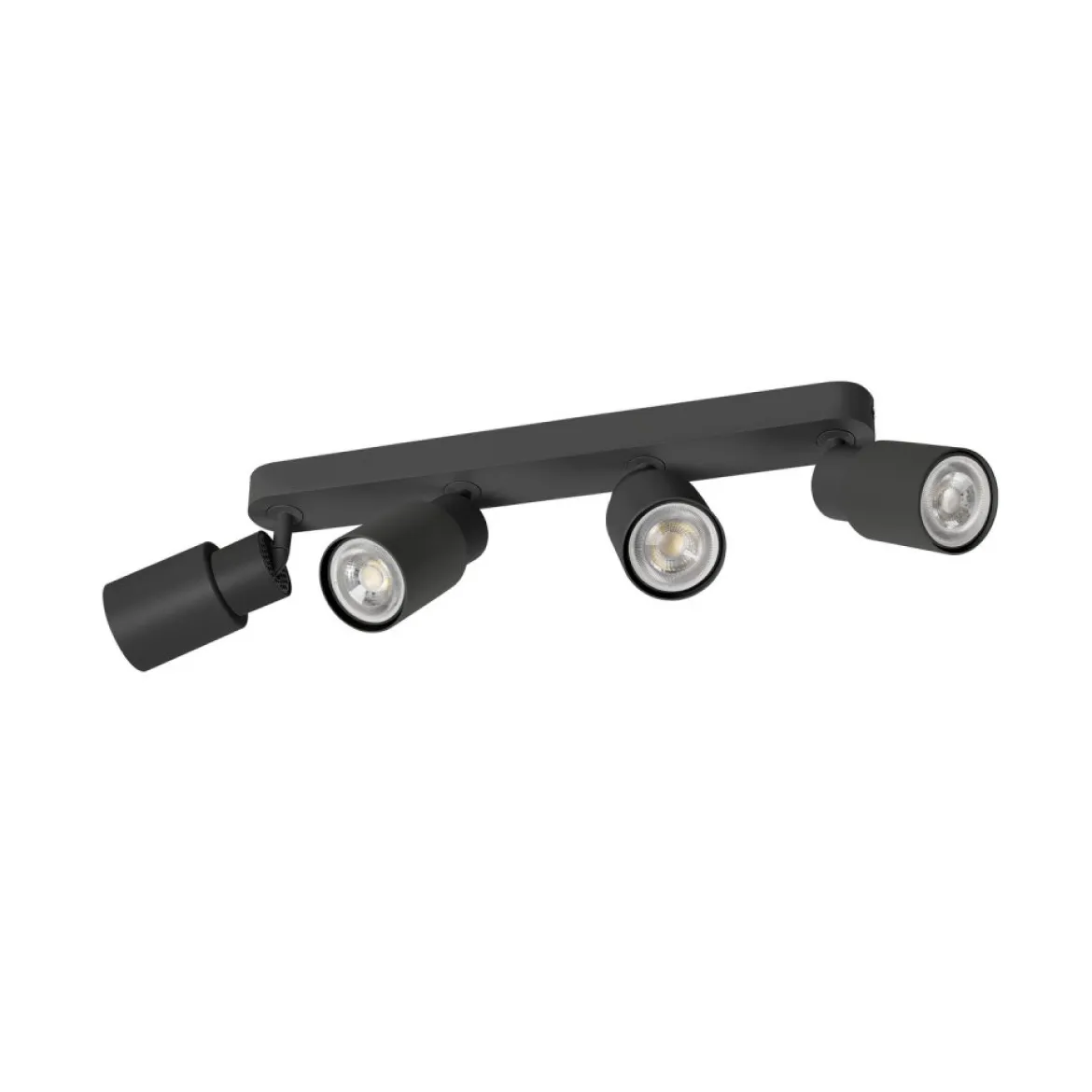 SLV 1008344 PURI 2.0 Tube Wand- und Deckenleuchte long 4-flammig schwarz GU10