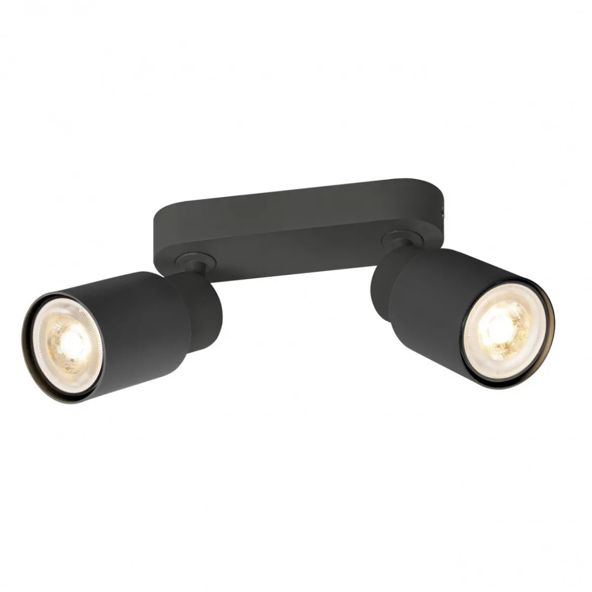 SLV 1008361 PURI 2.0 Tube Wand- und Deckenleuchte long 2-flammig schwarz GU10