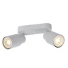 SLV 1008364 PURI 2.0 Tube Wand- und Deckenleuchte long 2-flammig grau GU10