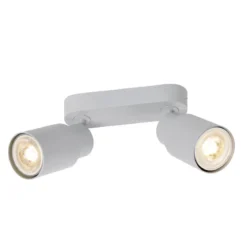 SLV 1008364 PURI 2.0 Tube Wand- und Deckenleuchte long 2-flammig grau GU10