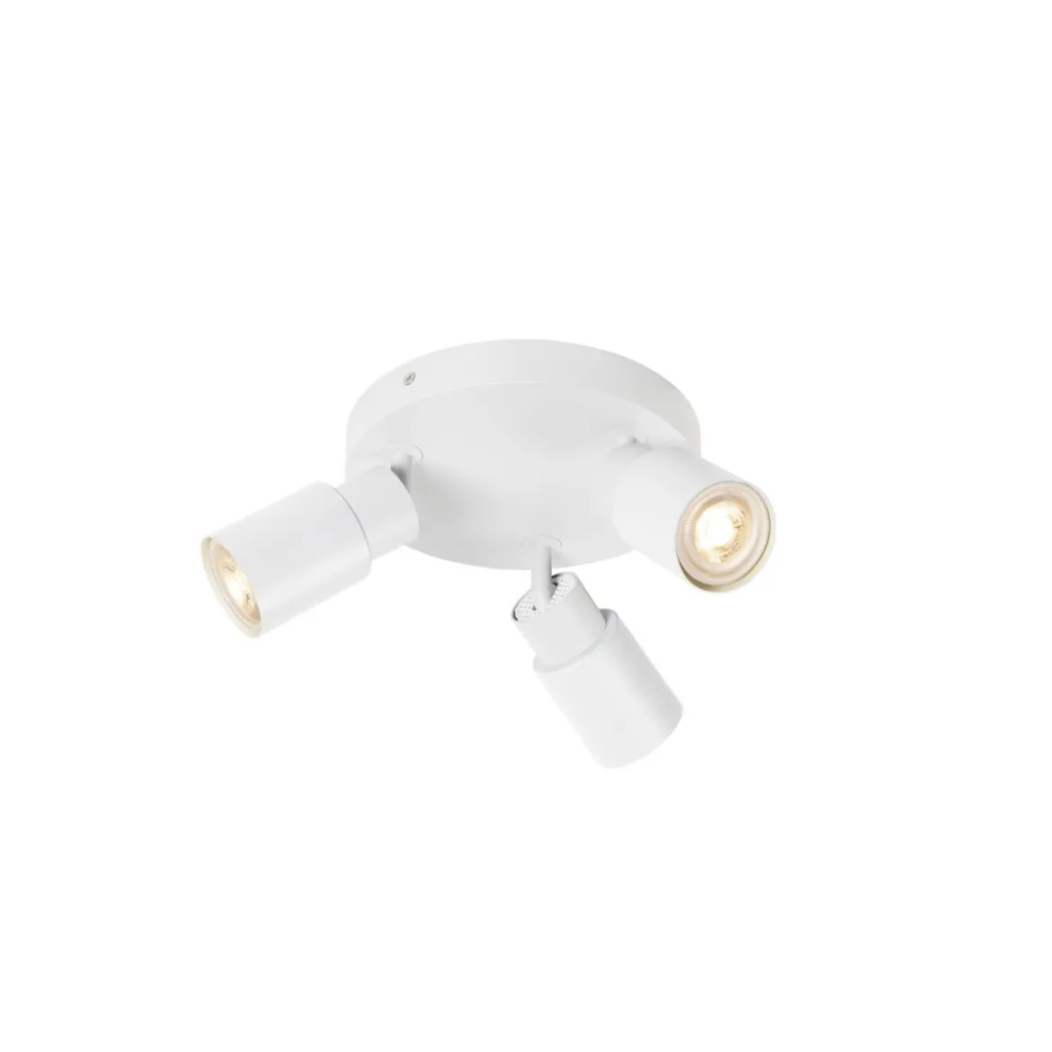 SLV 1008334 PURI 2.0 Tube Wand- und Deckenleuchte rund 3-flammig weiß GU10