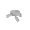 SLV 1008335 PURI 2.0 Tube Wand- und Deckenleuchte rund 3-flammig grau GU10