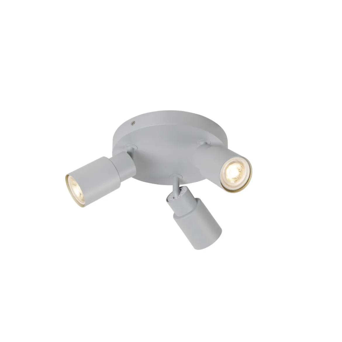 SLV 1008335 PURI 2.0 Tube Wand- und Deckenleuchte rund 3-flammig grau GU10