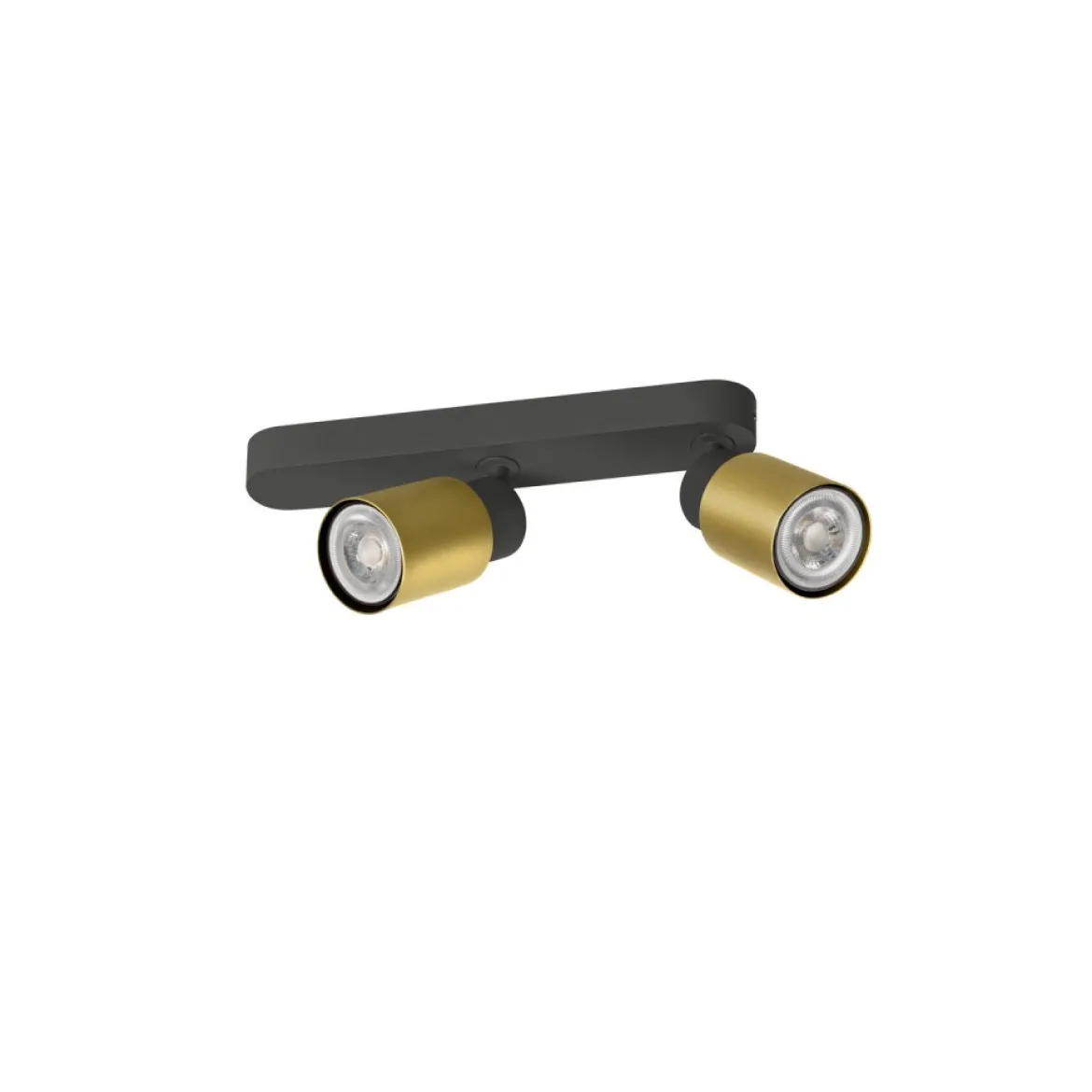 SLV 1008309 PURI 2.0 Tube Wand- und Deckenleuchte 2-flammig schwarz gold GU10