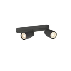 SLV 1008308 PURI 2.0 Tube Wand- und Deckenleuchte 2-flammig schwarz GU10