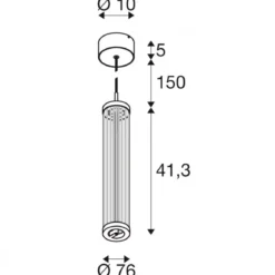 SLV 1008032 QUIMERA Pendelleuchte 2700-3000K Phase dunkel bronze