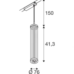 SLV 1008041 QUIMERA 1-Phasen Pendelleuchte 2700K Phase bronze dunkel