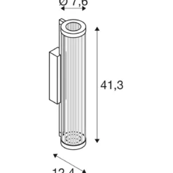 SLV 1008036 QUIMERA Wandaufbauleuchte 2700-3000K PHASE gebürstet messing