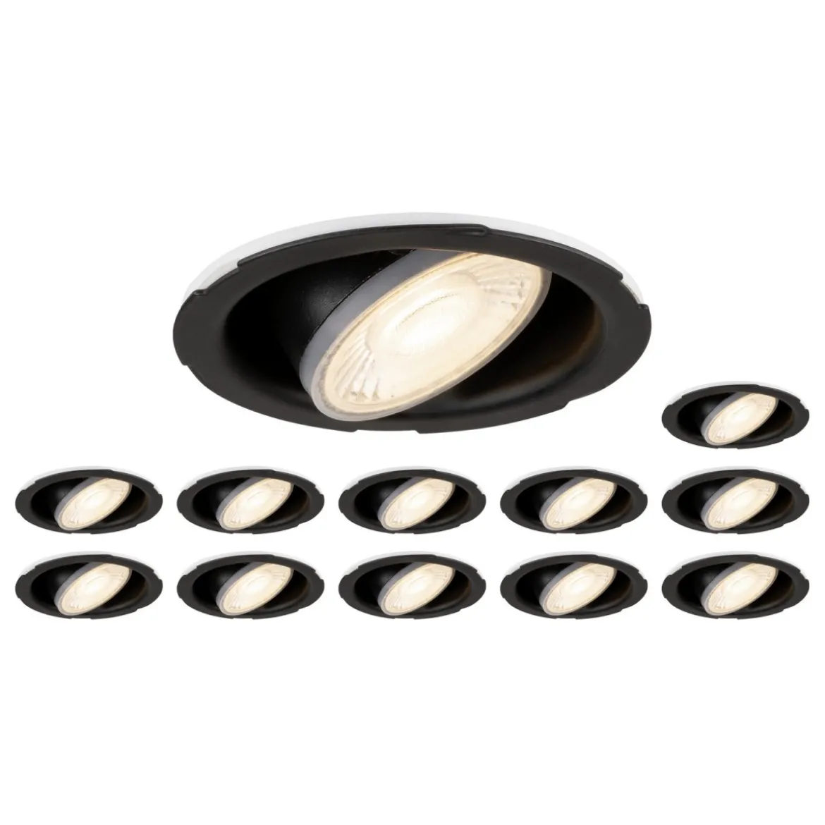 SLV 1008066 Set 12 x UNIVERSAL DOWNLIGHT PHASE IP20 38° ohne Abdeckung