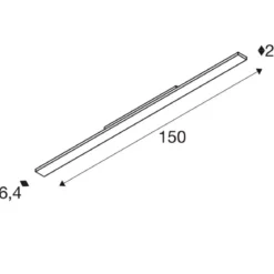 SLV 1008728 SIGHT EASY 3-Phasen Spot rechteckig 3000K 41W DALI 25° schwarz