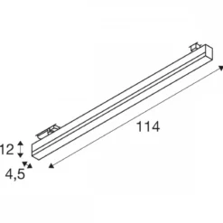 SLV 1005397 SIGHT TRACK DALI 3-Phasen Spot schwarz CCT 114cm