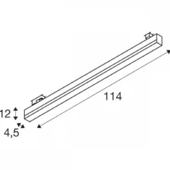 SLV 1005401 SIGHT TRACK 3-Phasen Spot weiss CCT 114cm