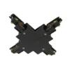 SLV 1006535 S-Track 3-Phasen Einbauschiene X-Verbinder schwarz DALI