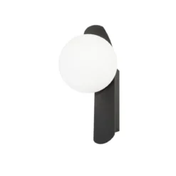 SLV 1008124 SUN Wandlampe rund G9 schwarz