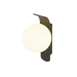 SLV 1008124 SUN Wandlampe rund G9 schwarz