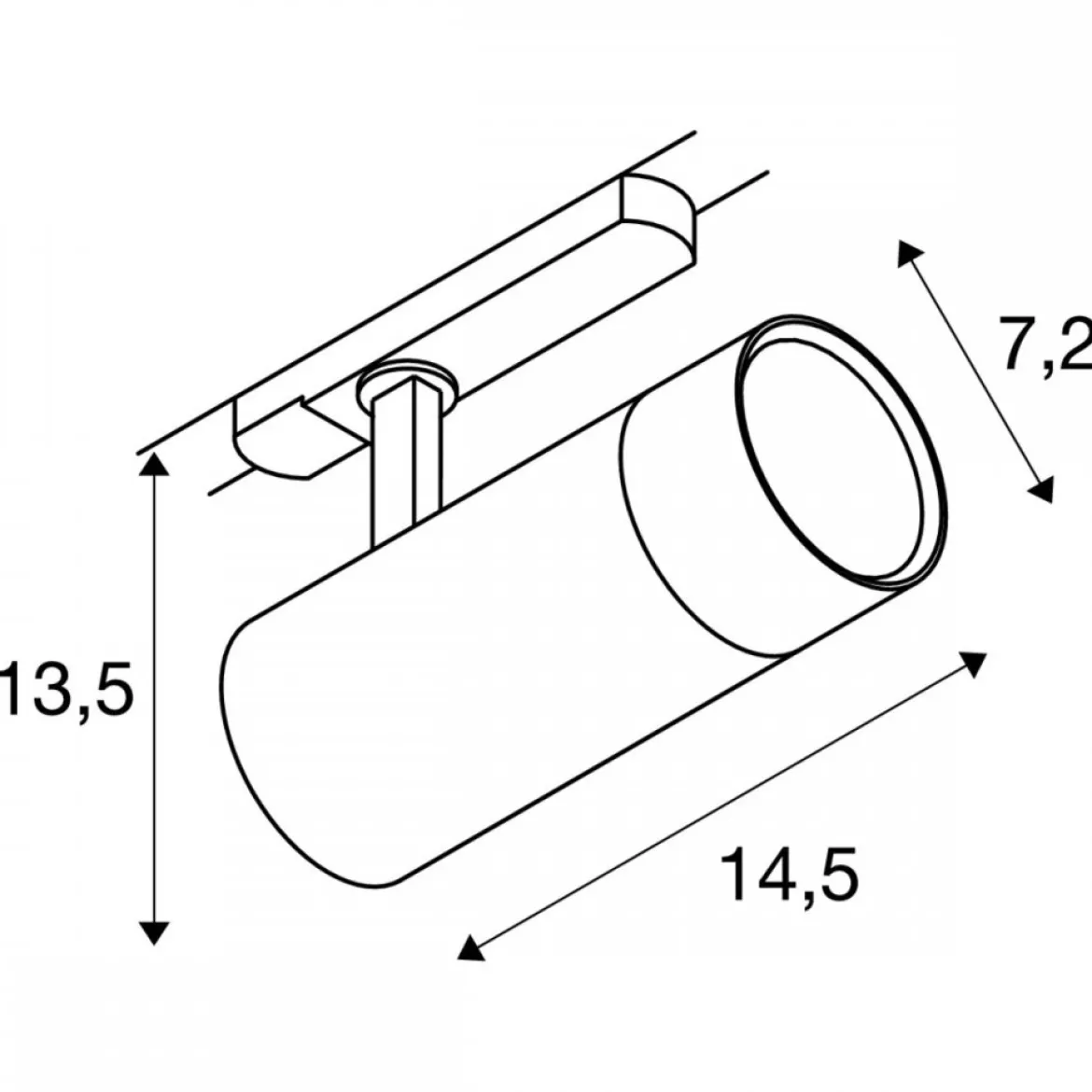 SLV 1007655 Trackspot V Schienensysteme 3-Phasen Spot schwarz