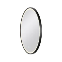 SLV 1007201 TRUKKO 60 Spiegel chrom schwarzer Rand CCT
