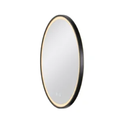 SLV 1007201 TRUKKO 60 Spiegel chrom schwarzer Rand CCT