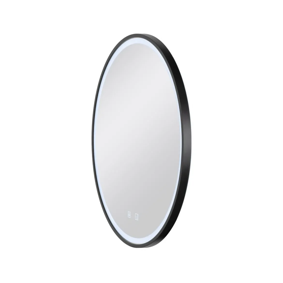 SLV 1007201 TRUKKO 60 Spiegel chrom schwarzer Rand CCT