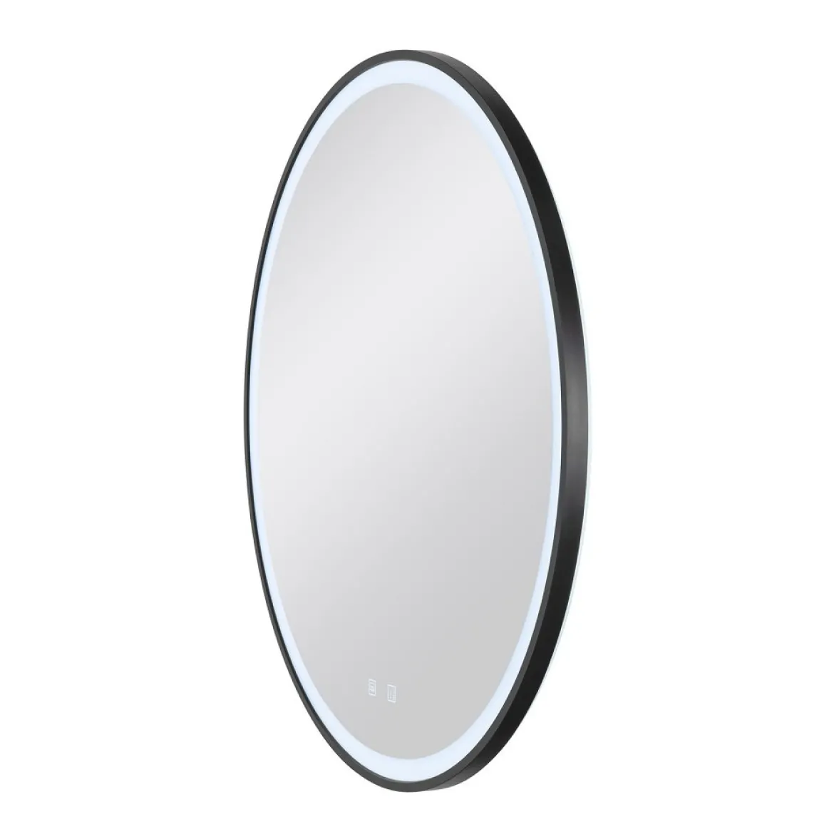 SLV 1007202 TRUKKO 80 Spiegel O 80 cm chrom schwarzer rand