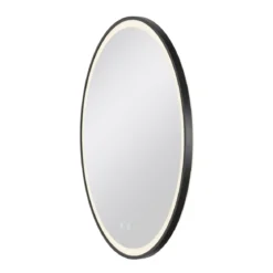 SLV 1007202 TRUKKO 80 Spiegel O 80 cm chrom schwarzer rand