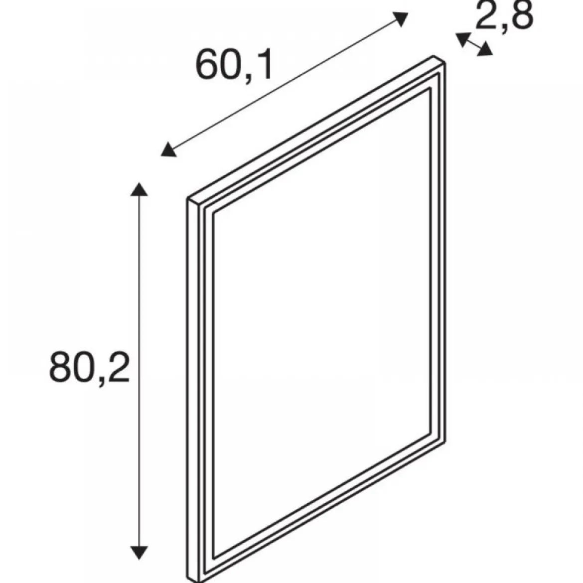 SLV 1004730 TRUKKO WL LED Wandaufbauleuchte eckig defog alu
