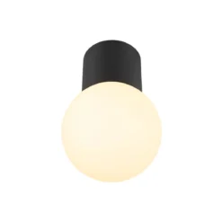 SLV 1007607 VARYT Deckenaufbauleuchte rund max. 6W E14 schwarz
