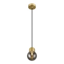 SLV 1007812 VARYT Pendelleuchte 150cm E14 messing ohne Glas