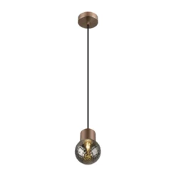 SLV 1008118 VARYT Pendelleuchte kupfer ohne Glas E14